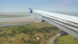 SAS A321 Beautiful Landing at Burgas Airport Bulgaria [upl. by Lemahs]