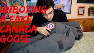 Unboxing a Fake Canada Goose Parka [upl. by Llenaj]