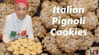 Italian Pignoli Cookies  Baking with Italian MaMa [upl. by Bascio]