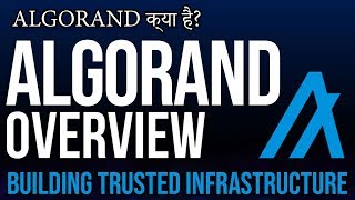 ALGORAND OVERVIEW WHAT IS ALGORAND HOW ALGORAND WORK IN HINDI [upl. by Alet]