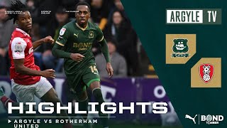 Plymouth Argyle v Rotherham United highlights [upl. by Eliga]