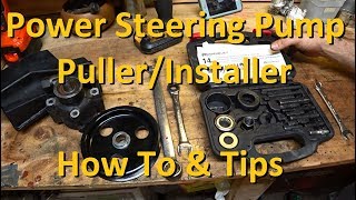 How To RemoveInstall a Power Steering Pump Pulley [upl. by Diella498]