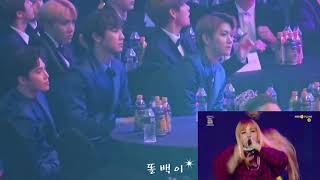 EXO reaction to BLACKPINK Seoul Music Awards 170119 [upl. by Chemash]