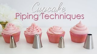 Cupcake Piping Techniques Tutorial [upl. by Ho]