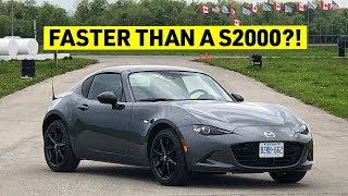 ITS HOW FAST 2019 Mazda MX5 RF TRACK REVIEW [upl. by Moriah]