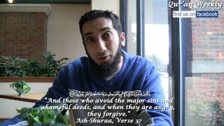 Controlling Anger  Nouman Ali Khan  Quran Weekly [upl. by Ordnajela]