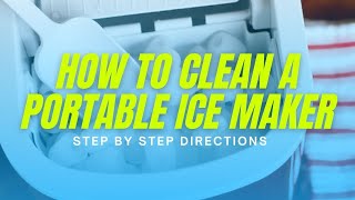 How To Clean Your Countertop Ice Maker [upl. by Rehpotsyrk]