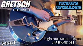 Gretsch Electromatic 5420t Pickups Upgrade [upl. by Kevan778]