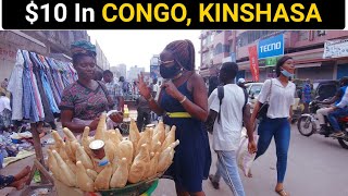 What Can 10 Get In CONGO KINSHASA Most Expensive City In Africa [upl. by Auhsaj]