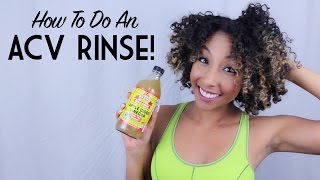 How To Do An ACV Rinse Apple Cider Vinegar on Natural Hair  BiancaReneeToday [upl. by Wait]