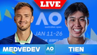 MEDVEDEV VS TIEN LIVE  AUSTRALIAN OPEN 2025 [upl. by Lennod]