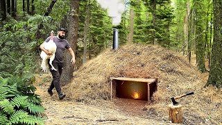 Building a survival dugout  turkey hunting [upl. by Cid]