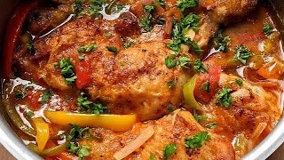 Poulet Basquaise Traditionnel 🍗 Mes SECRETS de la Recette [upl. by Robbert]