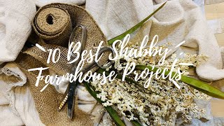 10 BEST RUSTIC SHABBY CHIC FARMHOUSE DIY PROJECTS 225 [upl. by Borg]