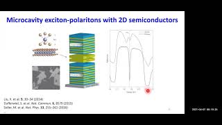 Excitonpolaritons in twodimensional transition metal dichalcogenides  Chitraleema Chakraborty [upl. by Menedez]