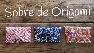 SOBRE de papel fácil  ORIGAMI fácil para NIÑOS [upl. by Hahsia]