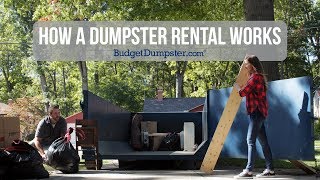 How A Dumpster Rental Works  Budget Dumpster [upl. by Petrina]