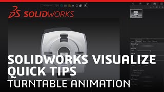 SOLIDWORKS Visualize Quick Tips  Turntable Animation [upl. by Adoc]