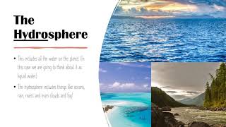 Earths 5 Spheres Geosphere Hydrosphere Cryosphere Atmosphere Biosphere [upl. by Jacobs381]