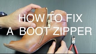 How to Fix a Boot Zipper [upl. by My]