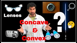 How to explain lenses concave and convex [upl. by Goodyear]