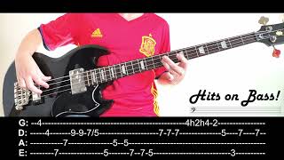 Eternal flame Bangles ― Bass cover with tabs and lyrics [upl. by Maryellen]