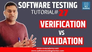 Software Testing Tutorial 27  Verification and Validation in Software Testing [upl. by Marlie]