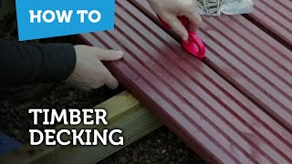 How To Build amp Lay Timber Decking [upl. by Legna]