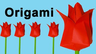 Como Hacer Flores De Papel Origami Fácil [upl. by Eaneg]