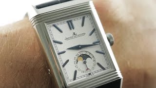 JaegerLeCoultre Reverso Tribute Moon Q3958420 JLC Watch Review [upl. by Eelrebmyk107]