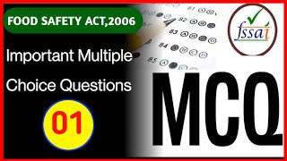 FSSAI Food Safety ACT 2006 MCQ  01  Central Food Safety Officer amp Technical Officer Exam Questions [upl. by Neelyahs]