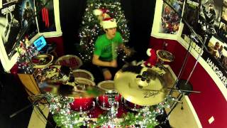 Christmas With Weezer  Drum Cover  quotWe Wish You A Merry Christmasquot  quotO Holy Nightquot [upl. by Jarvey791]