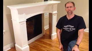 How to Install a Fireplace Mantel woodworking plans available [upl. by Ploch]