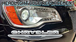 Chrysler 300 20112021 Headlight Bulb Replacement LED HID How To [upl. by Attenev]