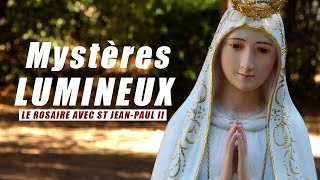 Chapelet Mystères Lumineux  Le Rosaire avec St JeanPaul II [upl. by George]