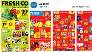 Grocery Prices at Walmart amp Freshco in Canada 🇨🇦 Weekly Flyer [upl. by Aryl]