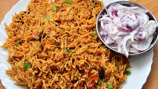 Plain Biryani Recipe Kuska Recipe Lunch Recipes [upl. by Bartosch897]