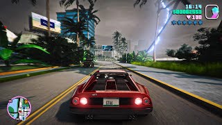 GTA Vice City Remastered 2023 Gameplay NextGen Ray Tracing Graphics on RTX 3090  GTA 5 PC MOD [upl. by Lain]