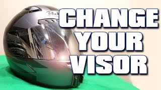 How To Change The Visor On Your Motorcycle Helmet [upl. by Ennayd]