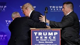 Donald Trump rushed off stage during rally in Nevada [upl. by Nad]