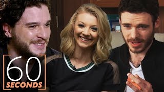 Game of Thrones 60 Second Challenge Ft Richard Madden Kit Harington Natalie Dormer amp More [upl. by Anitnauq561]