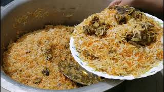 Original Mutton Biryani By Bawarchi for 50 People  Lucknowi Mutton Biryani  Easy Biryani Recipe [upl. by Eonak]