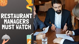 How to be a good restaurant manager [upl. by Hinckley]