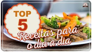 TOP 05  RECEITAS PARA O DIA A DIA  Mamãe Vida Saudável 36 [upl. by Yntrok148]