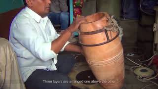 Making of Mridangam  Bengaluru [upl. by Ahsitneuq]