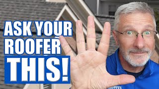 TIP 5 Questions You MUST Ask A Roofer [upl. by Rivers171]