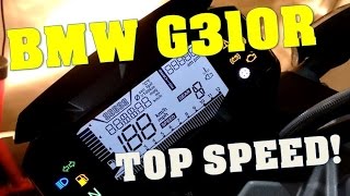 BMW G310R TOP SPEED  GPS TOP SPEED [upl. by Bodwell2]