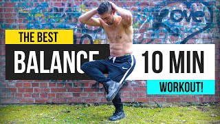 10 MINUTE BALANCE WORKOUT AT HOME  Improve Balance and Coordination [upl. by Eiznekam]