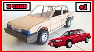 😲 Como hacer un AUTO DE CARTON Nissan Tsuru PARTE 1  HOW TO MAKE A CARDBOARD CAR  PART1 🚗 [upl. by Montagna]