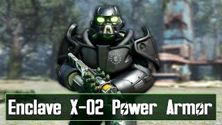 Incredible New Enclave X02 Power Armor  Fallout 4 Mod Review [upl. by Ardnasella]